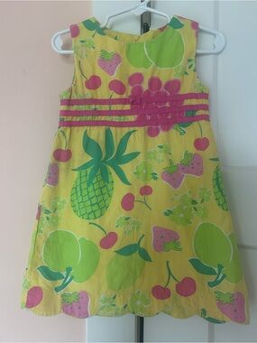 Vintage Lilly Pulitzer Fruit Punch Dress White Label